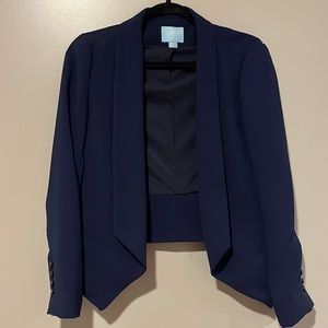 Cece by Cynthia Steffe Navy Fitted Blazer 6